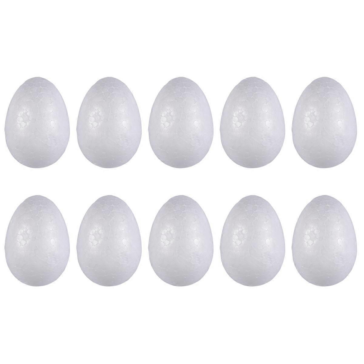 10 eggs 6 cm white Easter Egg decorative egg for painting or sticking