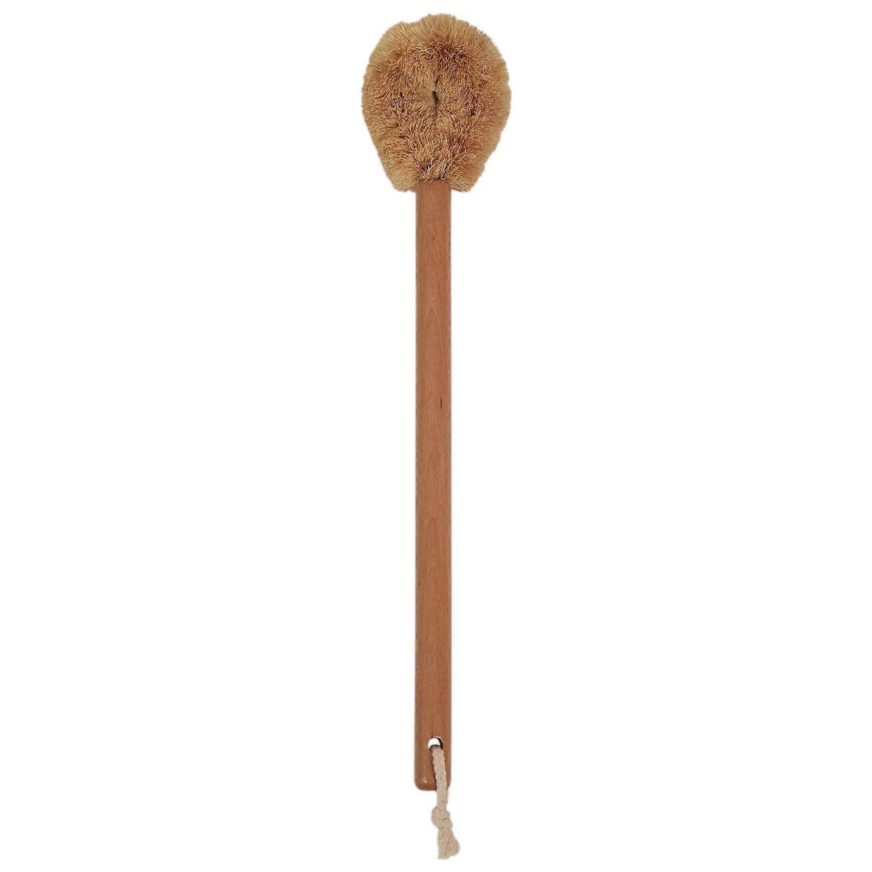 Updated Modern Version Toilet Bowl Brush, Natural Coconut Fiber Brush Head and Beechwood Handle for