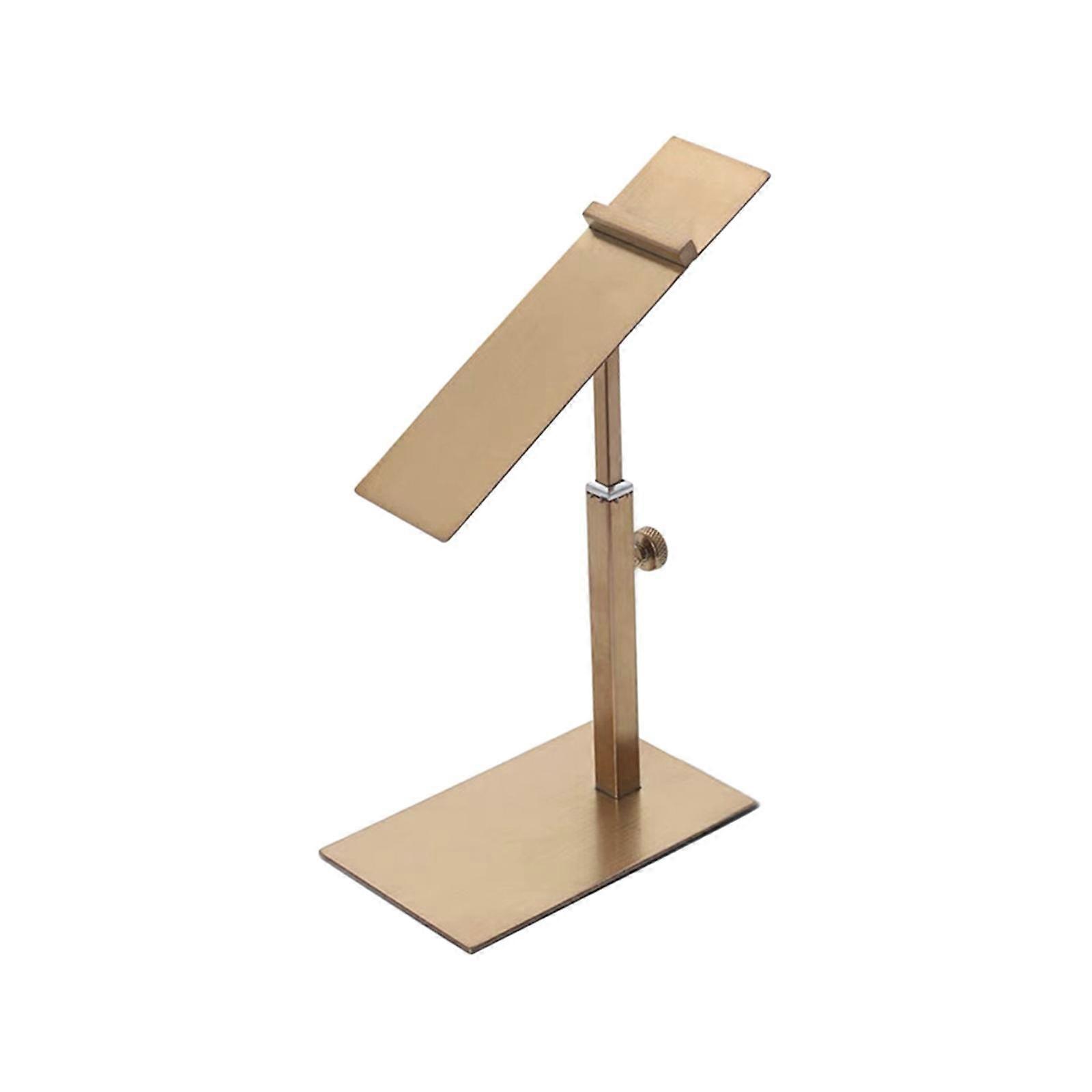 Stainless Steel Sandal Shoe Rack Display Stand Elegant Rose Gold Color Convenient Assemble Window Display Stands for Trade Shows