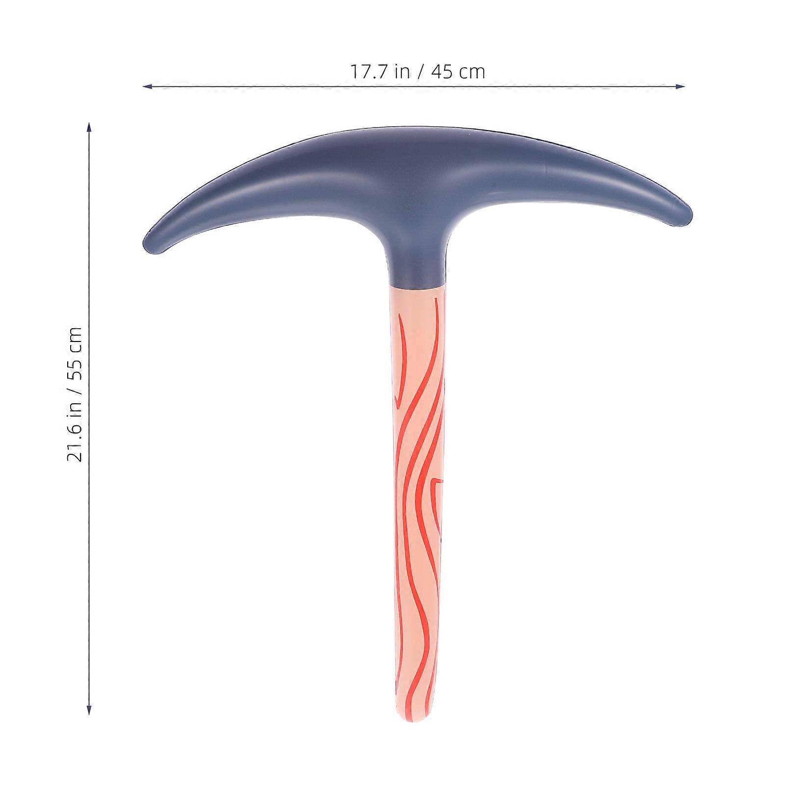 2pcs Interactive Blowing Balloon Pickaxe DIY Inflatable Pickaxe Toy for Halloween Party Halloween Inflatable Pickaxe Toy Funny Pickaxe Balloon Pvc Inf