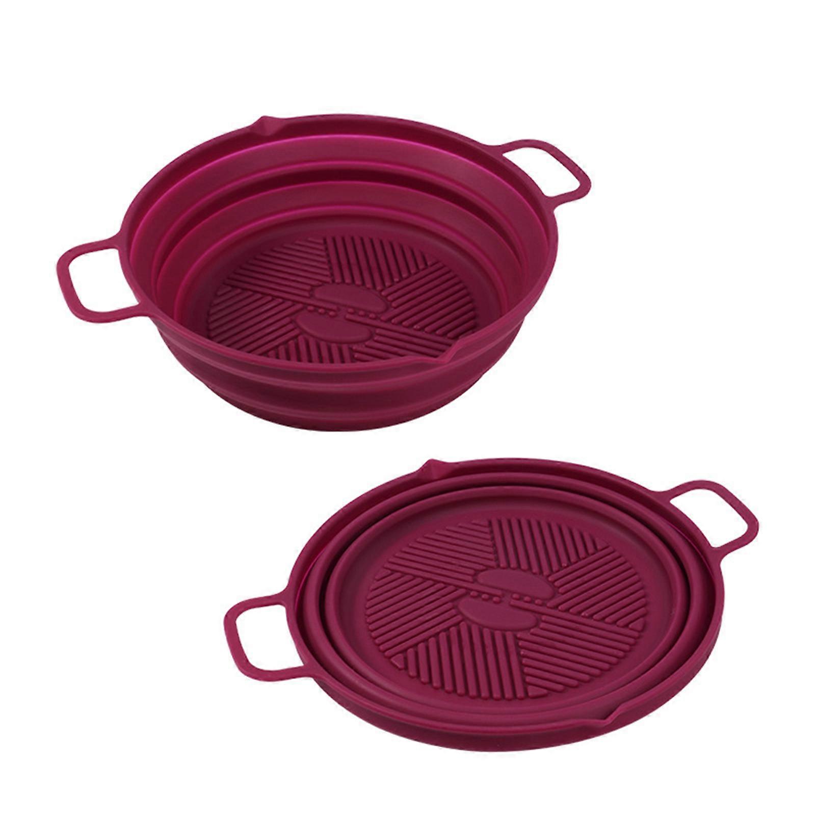 Air Fryer Insert Foldable Round Liner Food-Safe Practical & Premium Quality Mat for Home Making Fried Chicken