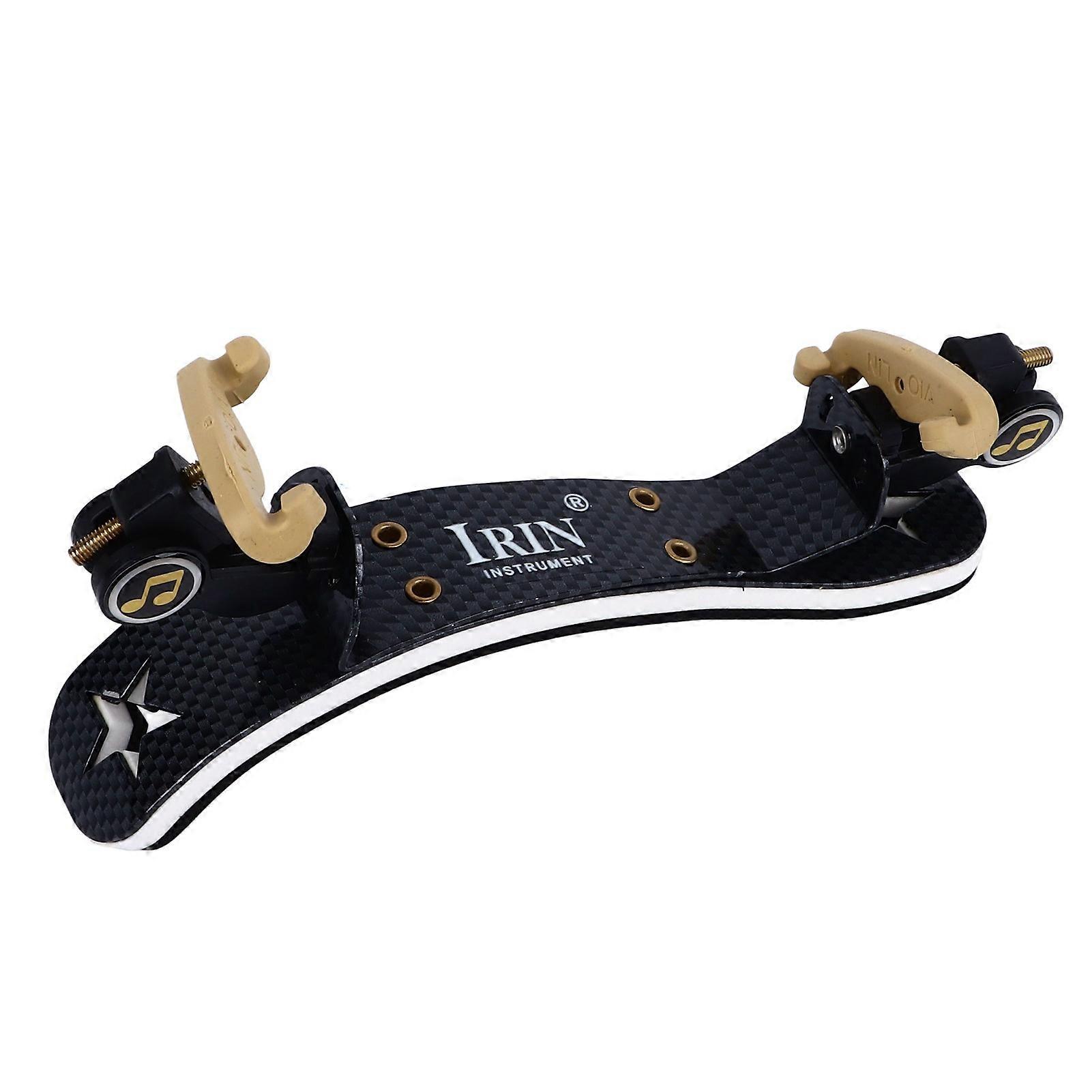 Violin Shoulder Rest Collapsible Height Adjustable Ergonomic Violin Shoulder Support for 1/2 Carbon Fiber Pattern