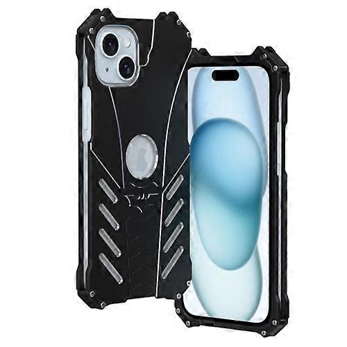 Para iPhone 15 R-JUST Batman Capa Protetora de Celular de Metal