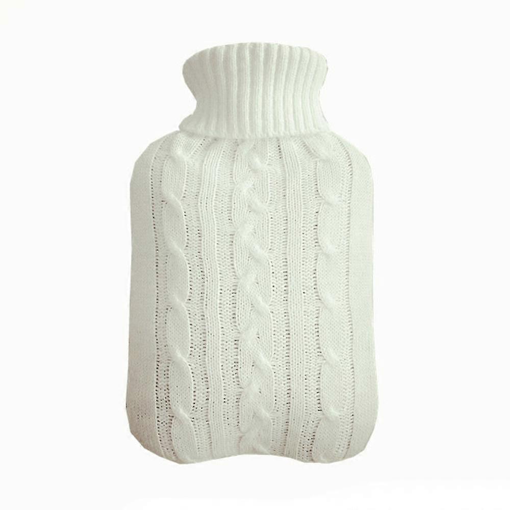 2000ml Large Hot Water Bottle + Knitted Cover Winter Thermal Body Warmer Pain Relief