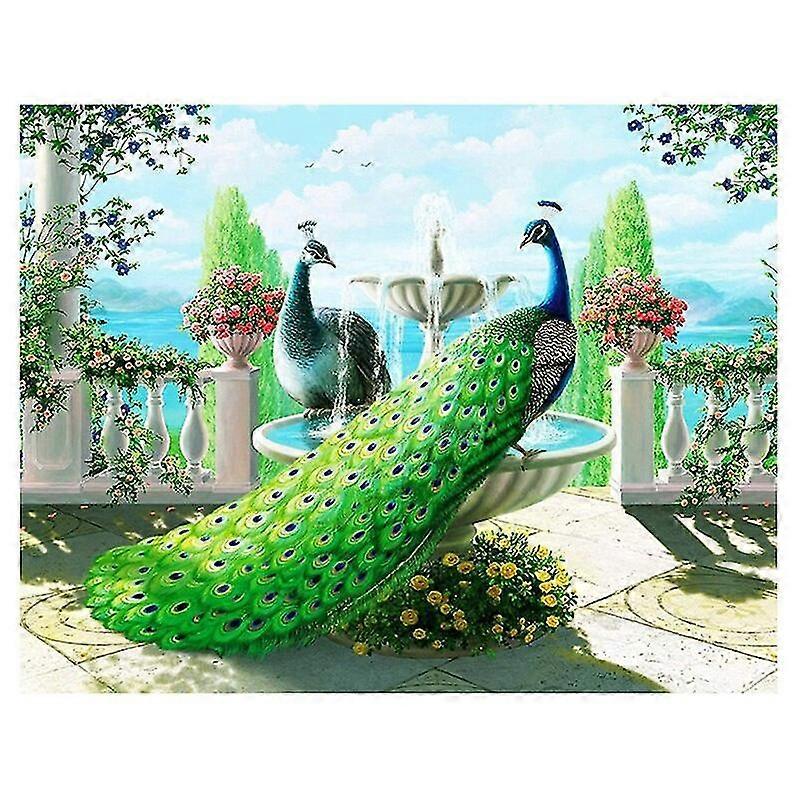 الماس التطريز الطاووس 5D دي الماس اللوحة الصليب غرزة الحيوان صور حجر الراين الماس الفسيفساء ديكور المنزل