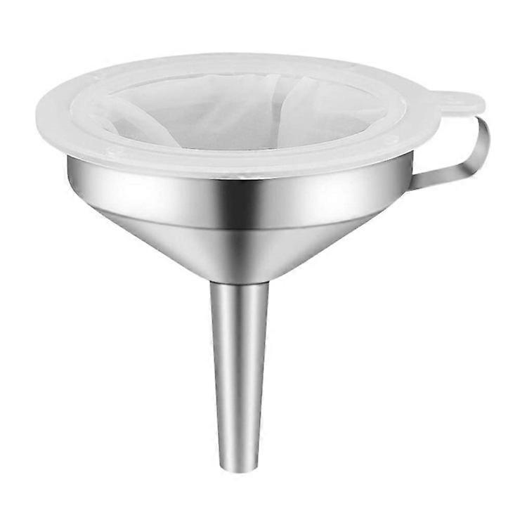 Stainless Steel Kitchen Funnel with Strainer Filter
