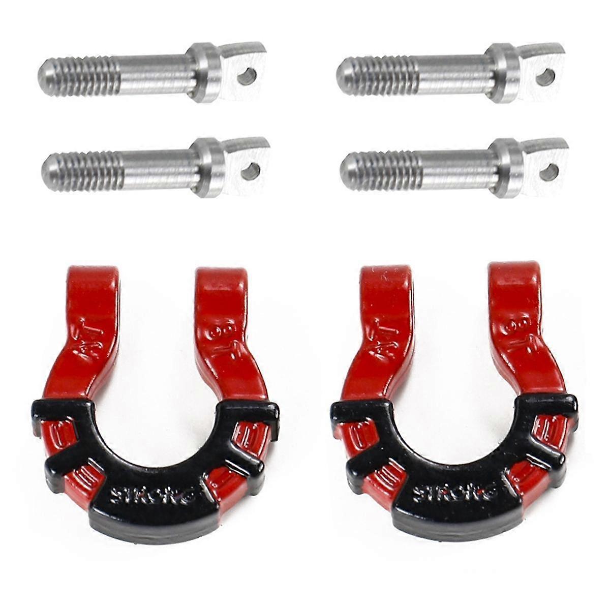 Red 1/81/10 Climbing Car Front Bumper U-Shaped Buckle Rescue Buckle, Simulated Two-Color U-Shaped B