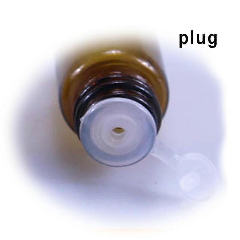 100PCS Mini Bottle Empty Glass Amber Essential Oil Bottle with Orifice Reducer Refillable Vials Cosmetic Sample Test Bottle