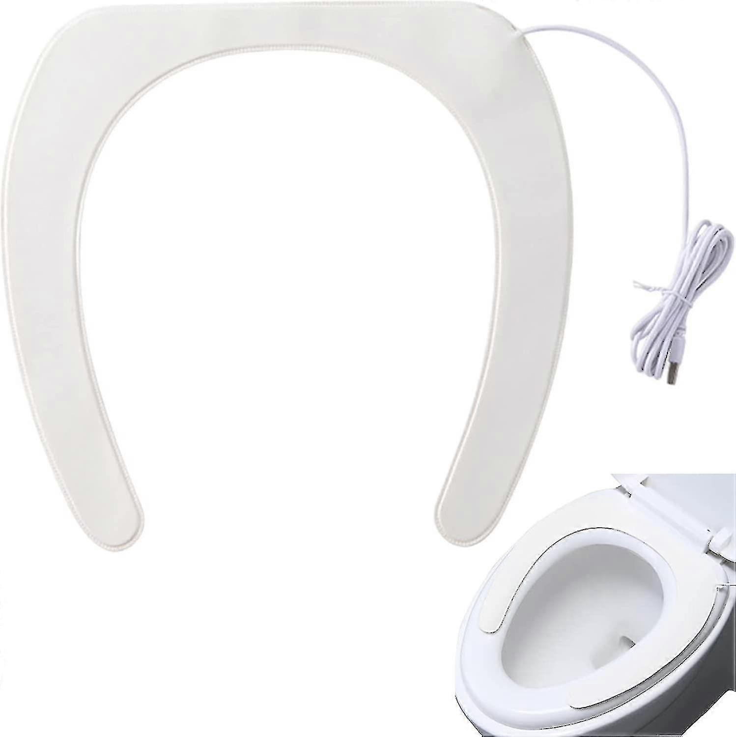 מחמם מושב אסלה קהה, מושב אסלה מחומם מוארך, רך וחם כיסויי מושב אסלה עבים מרופדים, כיסוי מושב אסלה מסיליקון, עמל נייד רחיץ