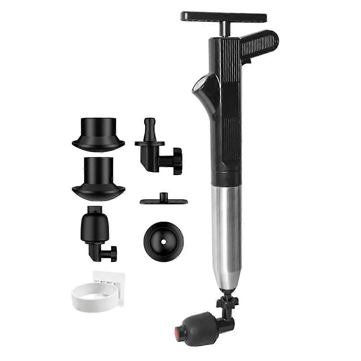 Drain Clog Remover WC Plunger mit Halter Snake Drain Clog Remover Stößel für Badezimmer-WC