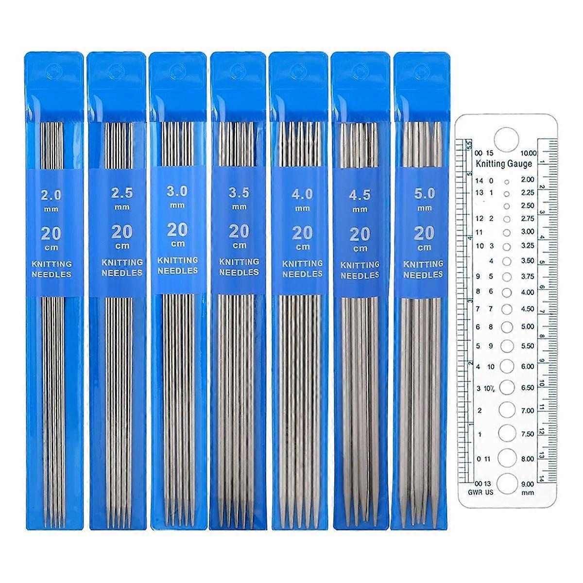 36 Pcs Double Pointed Knitting Needles Set Knitting Needles Sweater Socks Knitting Needles Kit for