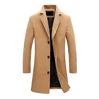 JWL-Winter Men Coat Single Breasted Decorative Men's Jacket