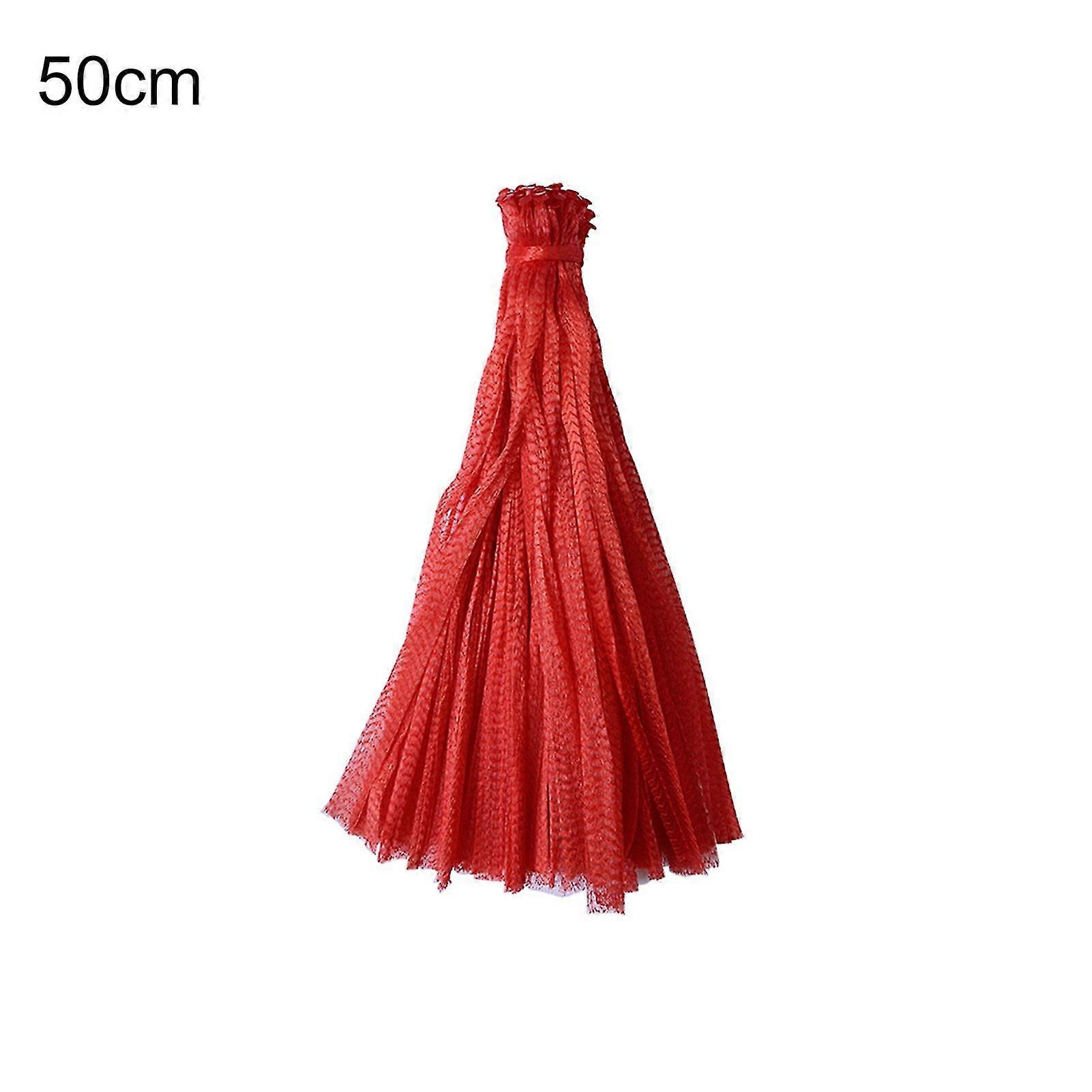 100pcs Mesh Woven Bags Reusable Breathable Plastic Multifunctional Fruit Growth String Net Sacks For Garden