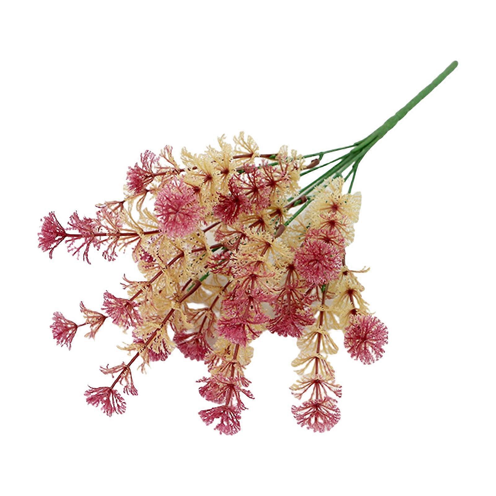 Realistic Artificial Grass Decorative Delicate No Watering Natural 7 Fork Green Simulation Plant Home Decor