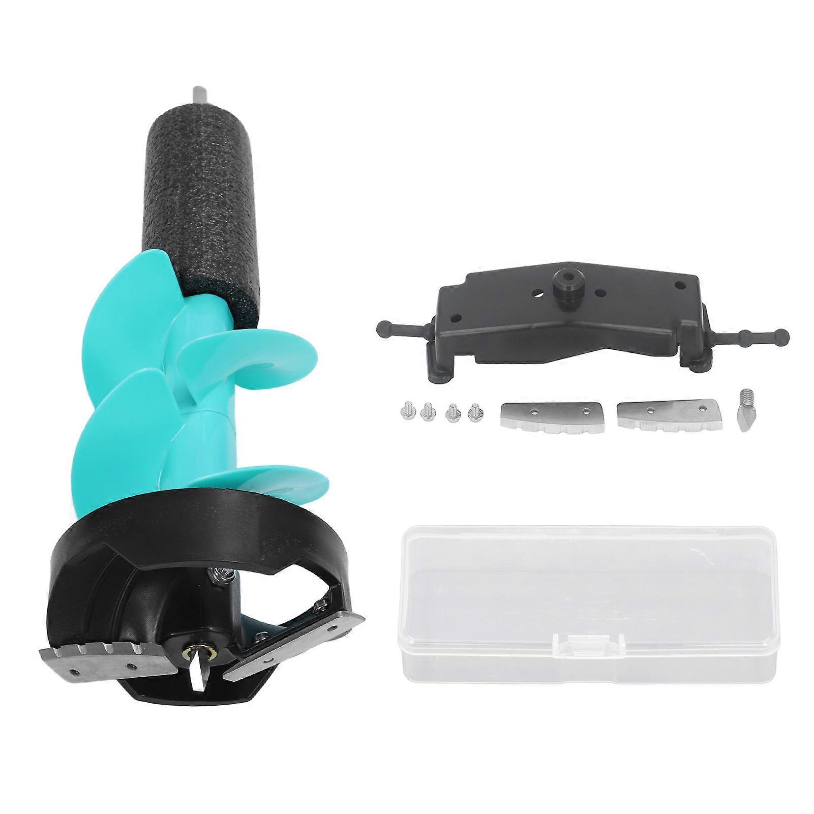 6-tommers elektrisk isboresett, skarpe blader, slagfast isboreskrue med posisjonering for fiske i nødstilfeller