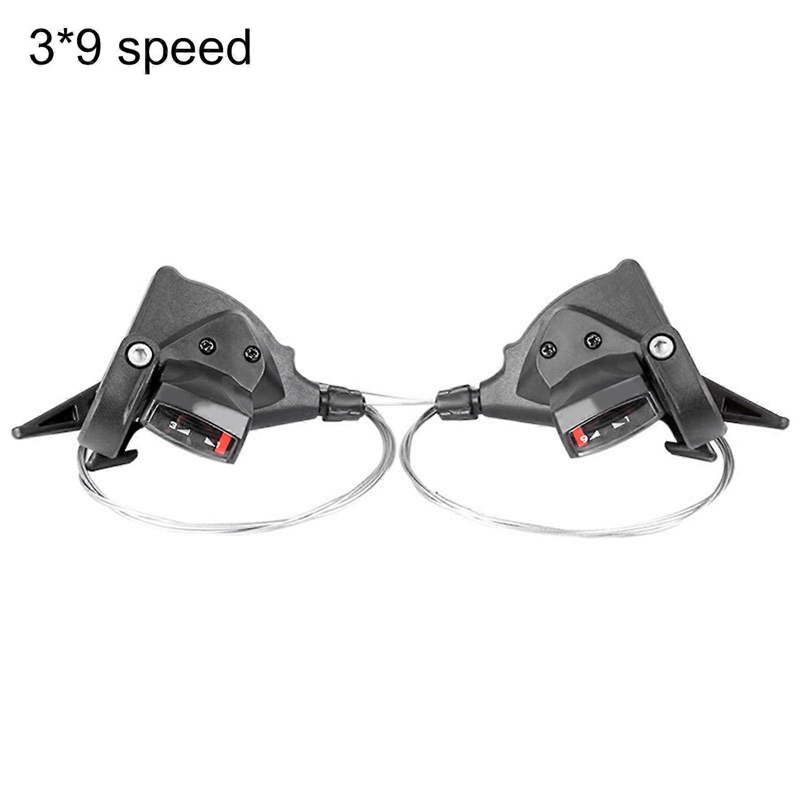 Kaesi 2Pcs 7/8/9/10/11-speed Trigger Shifter Integral Molding Clamp-ring Installation 1.7m/2.14m Variable Core Premium Bike Gear Shifter Kit for MTB