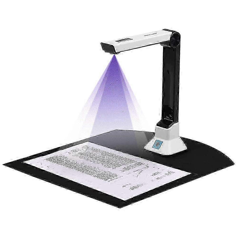 Caméra de document pour les enseignants, Scanner de caméra de document USB portable avec support 8MP HD A4 Format Doc Cam Photo Scanner