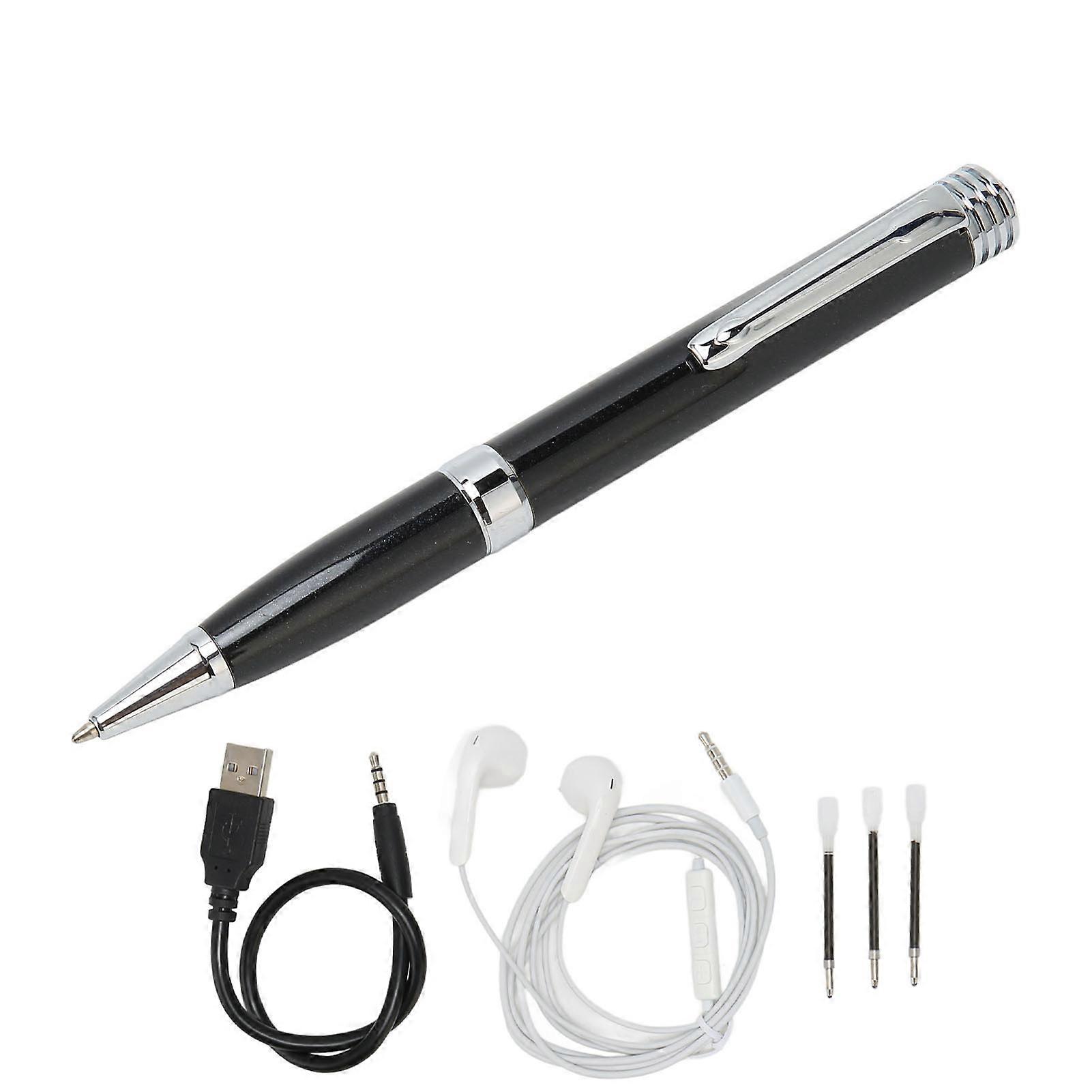 Stylo Enregistreur Vocal Voice to Text AI Intelligent HD Noise Reduction Digital Voice Recorder avec lecture MP3 32GB