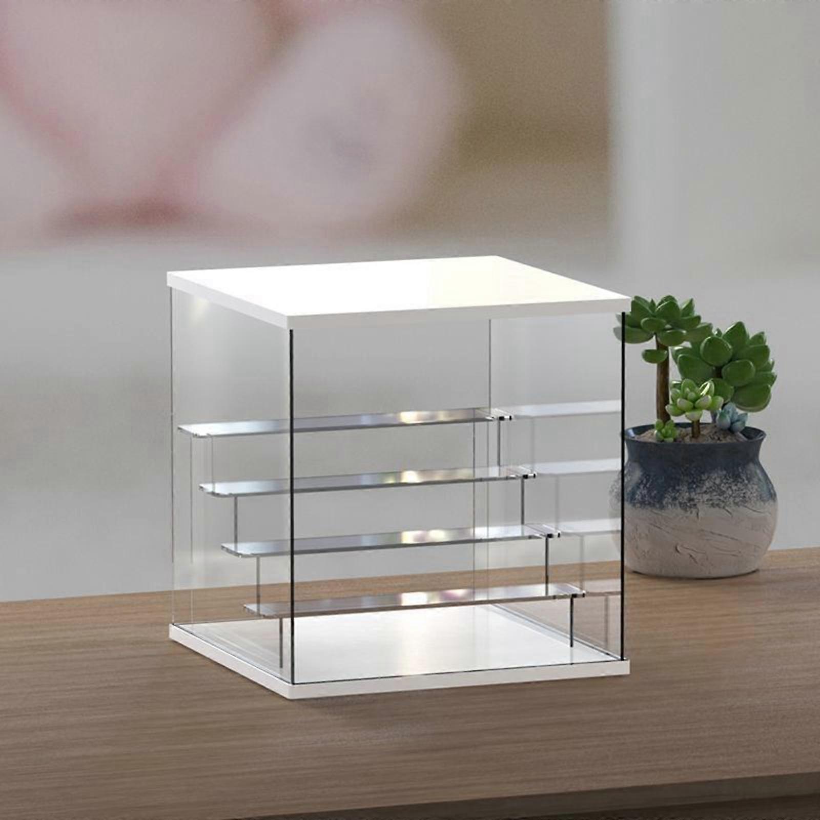 Blind Box Clear Acrylic Display Case for Collectibles Storage Assemble Organizer Showcase for Figures Cosmetics Vehicle Toys - 2 Tier