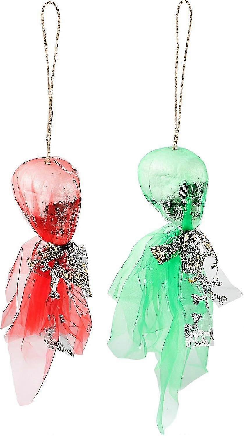 2Pcs Hanging Ghost Halloween Decoration - Mini Wall Decor