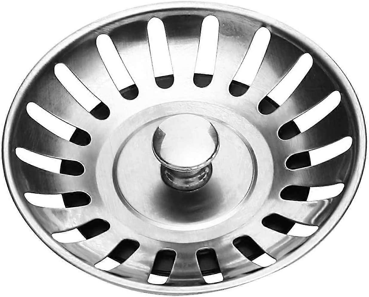 rustfritt stål kjøkken vask filter plugg, diameter: 78 mm
