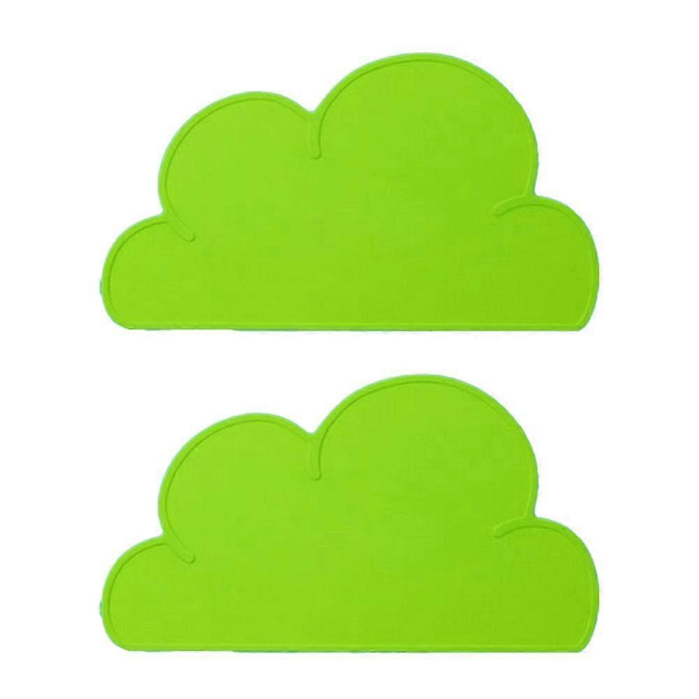 Napperon pour enfants - Napperon en silicone en forme de nuage De table antidérapant pour bébés tout-petits, sets de table réutilisables