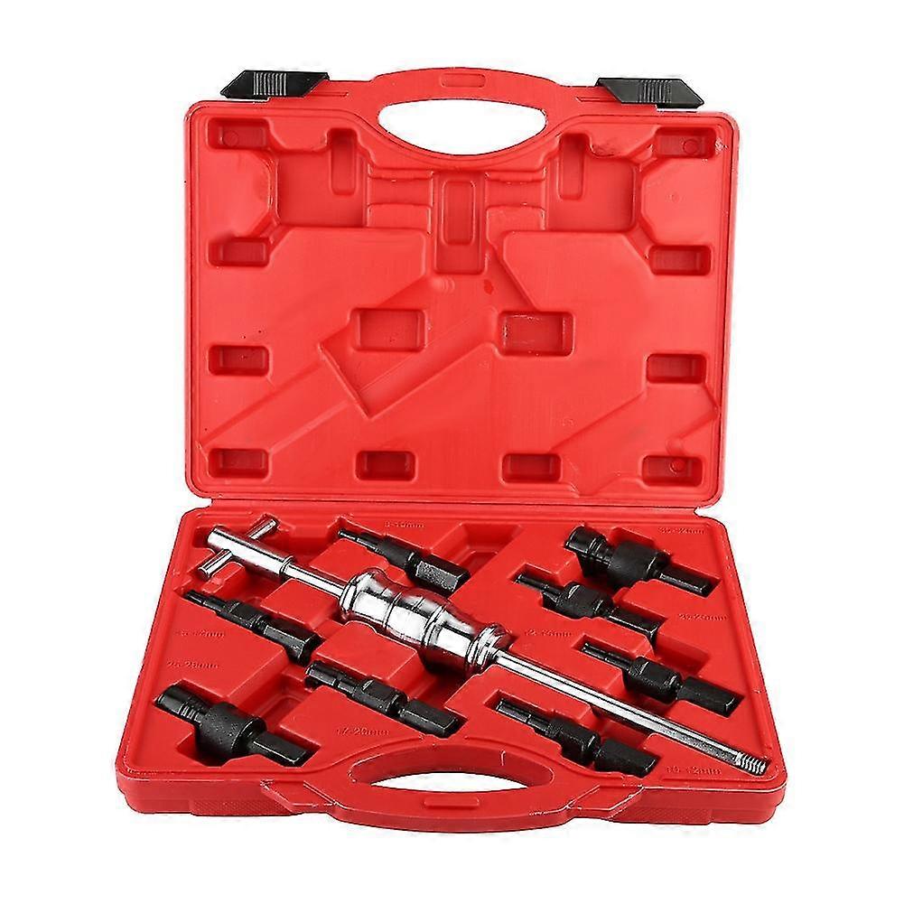 9Pcs Blind Hole Inner Bearing Puller Remover Set Slide Hammer Internal Kit