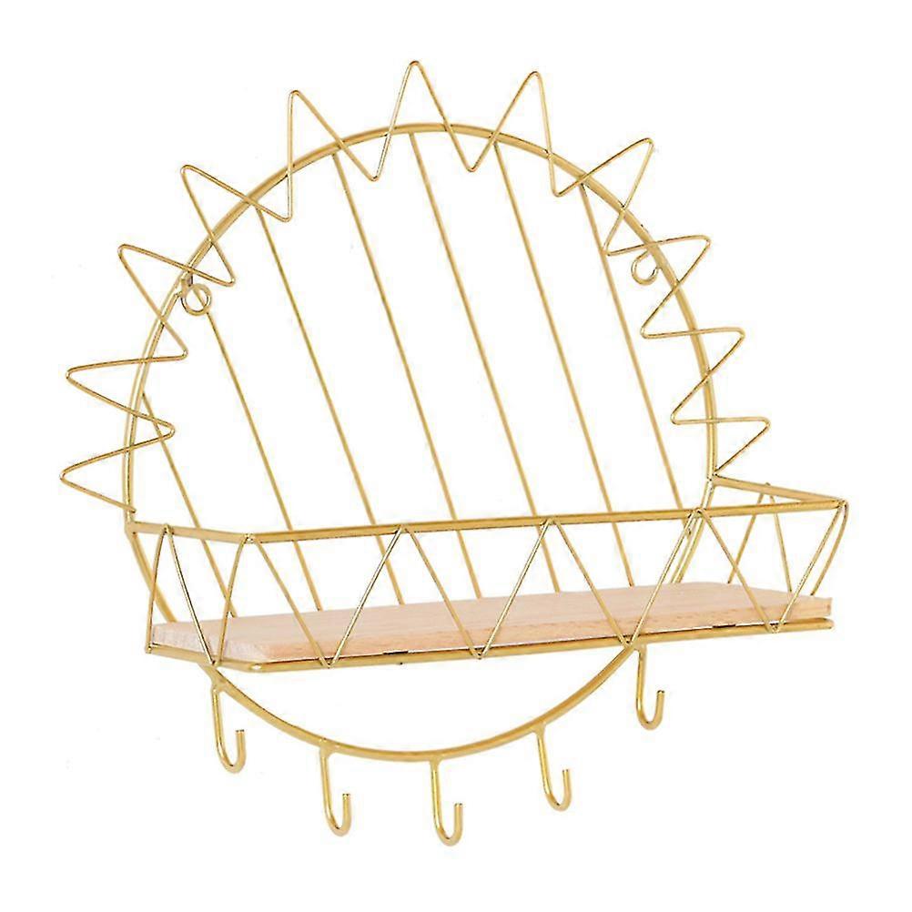 1pc Nordic Simple Storage Rack With Hook Sundries Holder Storage Rack Chic Storage Rack  Home Supply Storage Shelf For Home Decor Storage