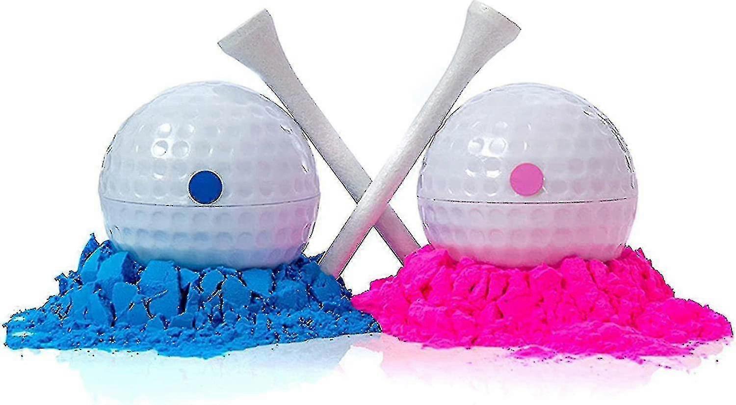 2pcs Geschlecht Enthüllung Golfball, explosive Golfball-Set Geschlecht Enthüllung Golf-Set
