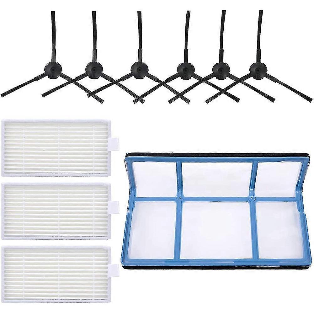 Filter Side Brushes Replacement Parts Set For Ilife V3 V3s V5 V5s
