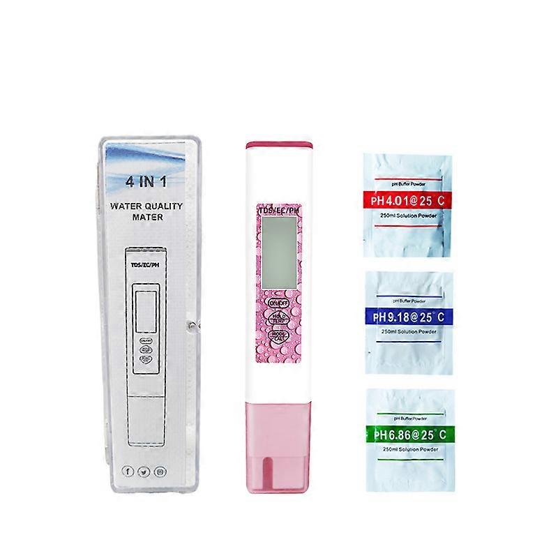 New pen ph / tds / EC / Temperature four in one Multi - function test Pen red
