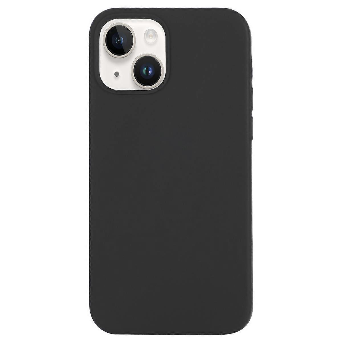 For iPhone 14 Plus Solid Silicone Phone Case