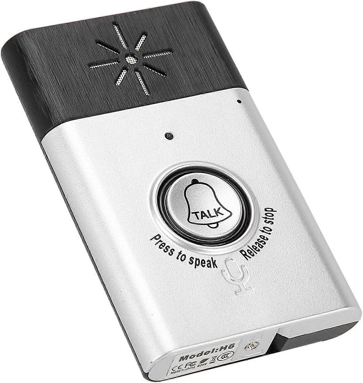 Sonnette de porte - 2,4 GHz Mini interphone vocal bidirectionnel portable Système d’interphone de sonnette sans fil