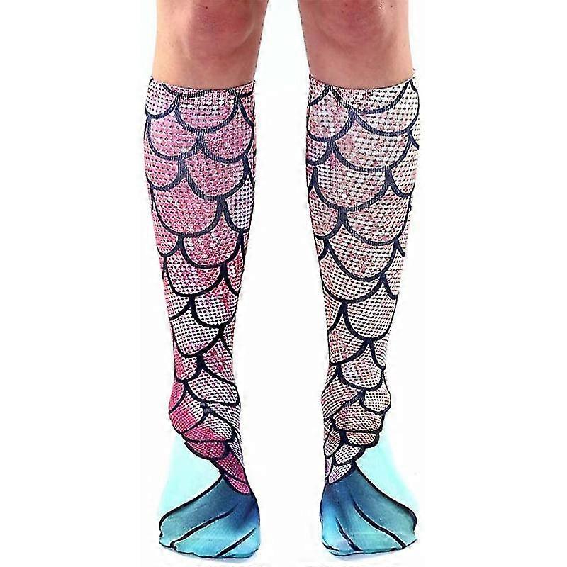 Mermaid Knee High Stocking, Soft Over The Calf Boot Socks