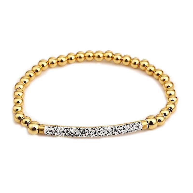 Classical Beaded Bracelet Zircon Rhinestone Bangle Stretch Chains For Women