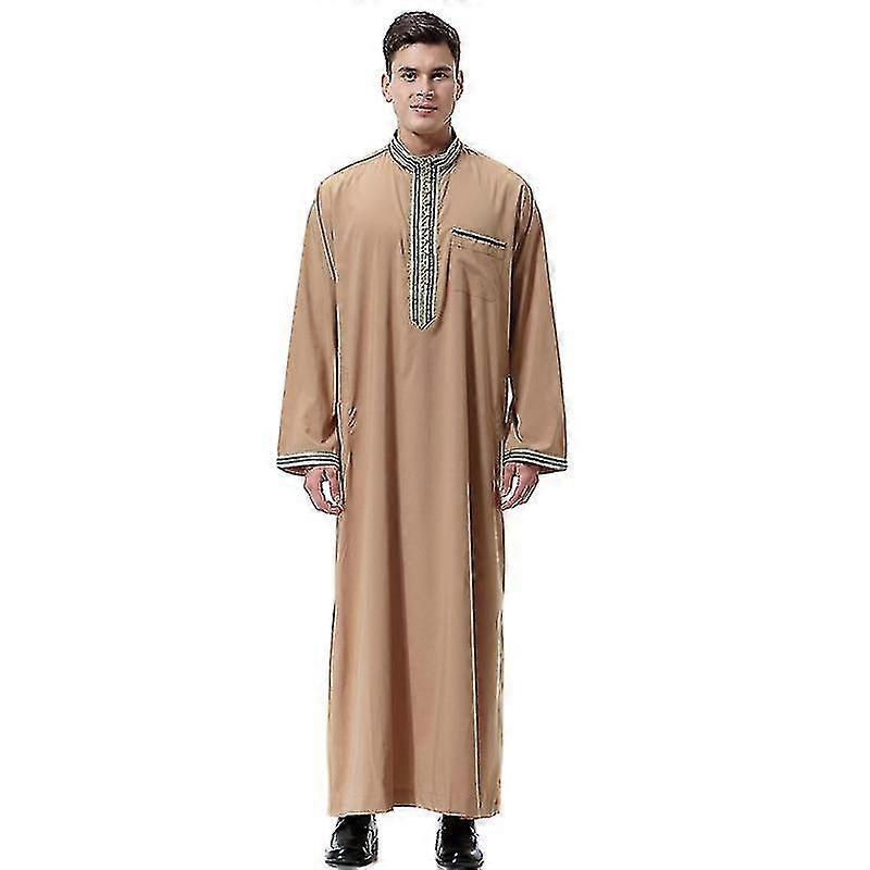 رجال اسلامي سعودي مسلم رداء طويل دبي عربي ثوب قفطان ملابس