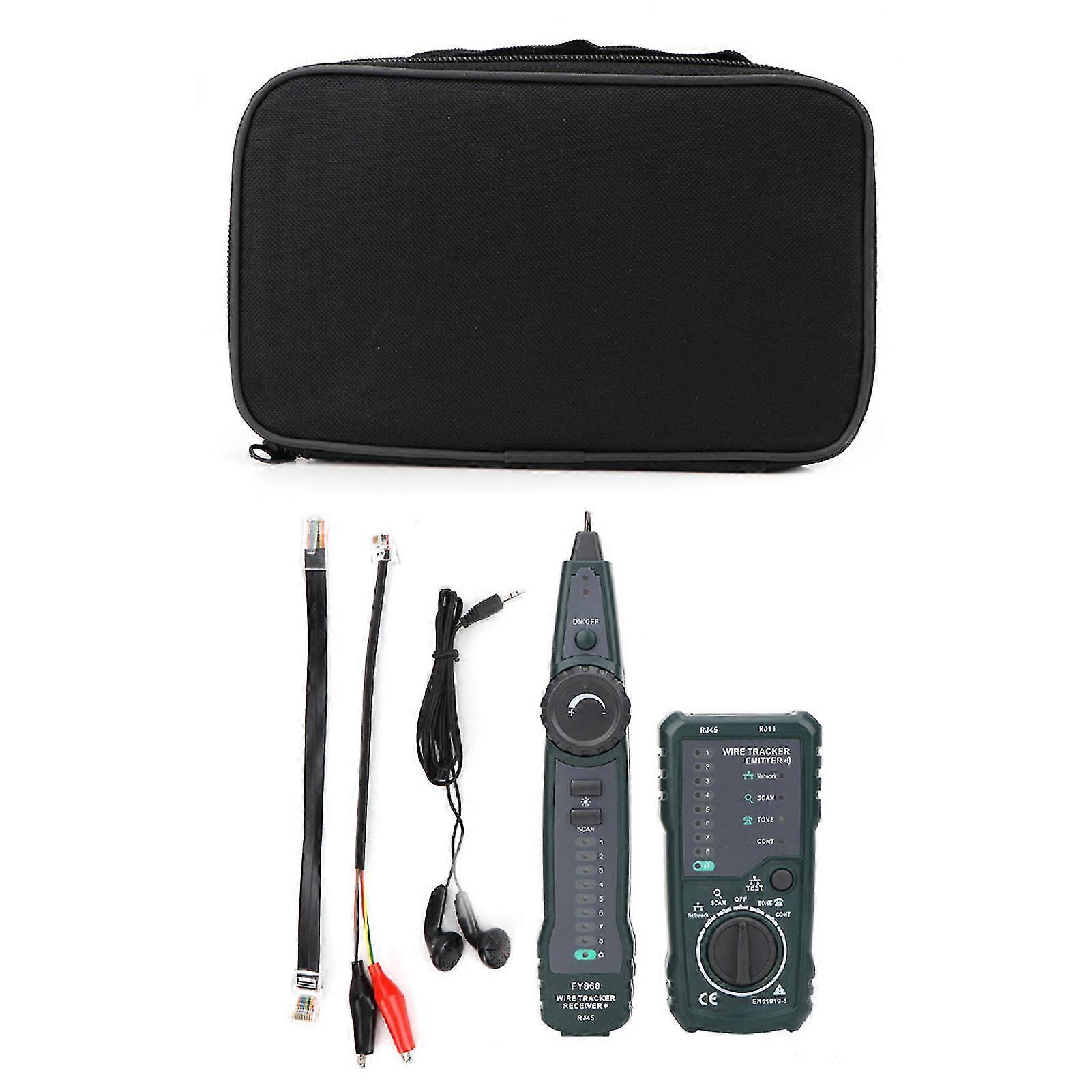Fy868 Telephone Network Cable Tester Rj45 Rj11 Lan Wire Tracker Kit