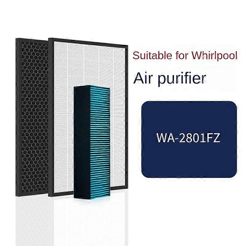 Hepa Filter Replacement Accessories Kit For Whirlpool WA-2801FZ Air Purifier Humidifier HEPA Filter And Activated Carbon Filter~3505