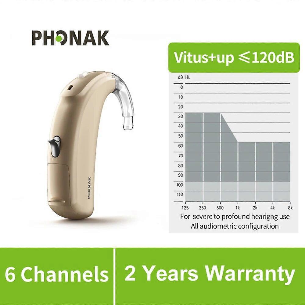 Phonak Vitus P/UP Computer Programable Digital Hearing Aid 4 Channels High Power Audifonos for Moderate to Severe Hearing Loss