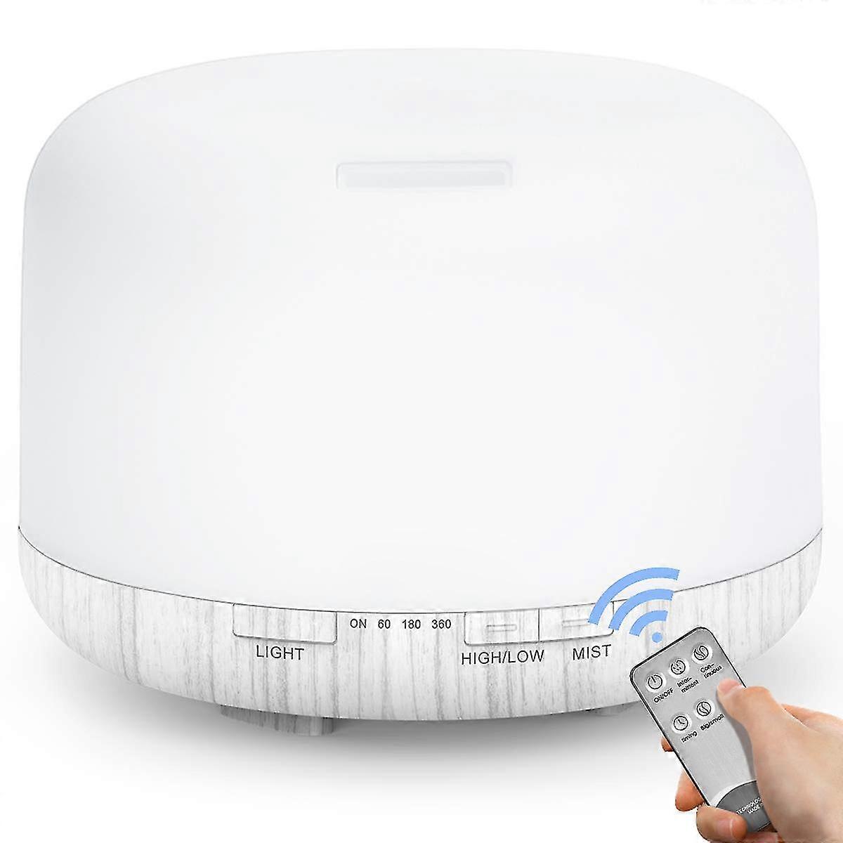 Remote 500ml Oil Aroma Diffuser 1000ml Mist Ultrasonic With 7 S S