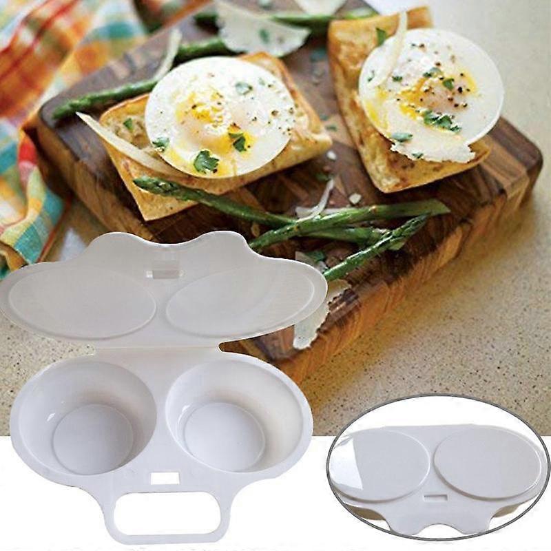 Kitchen Microwave Oven Round Shape Egg Steamer Cooking Mold Egg Poacher Egg Tool
