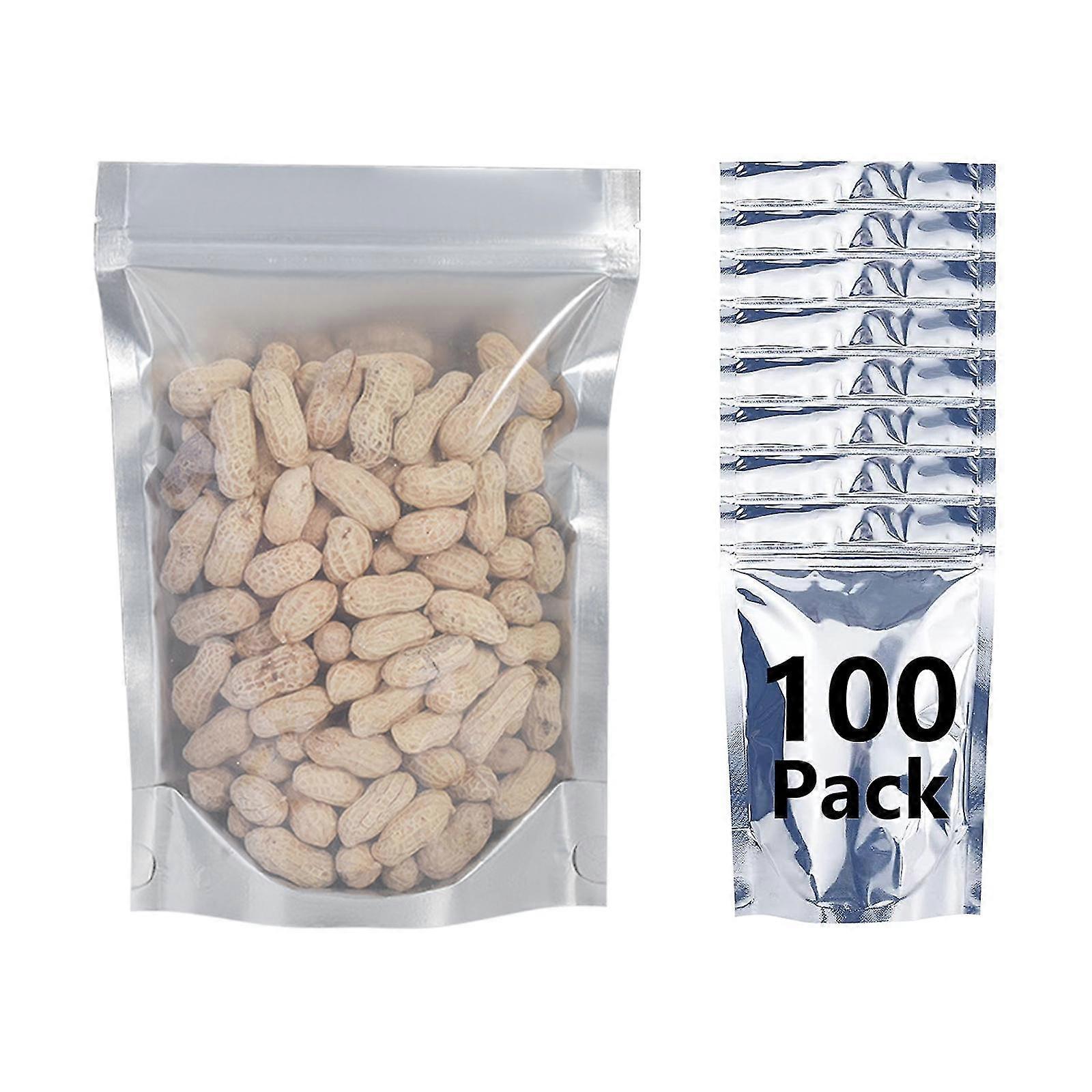 Resealable Translucent Colorful Pet Packaging Bags - 100pcs