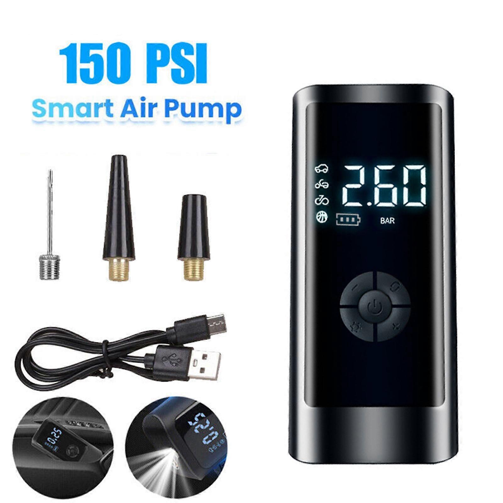 Däckpump Bil Luftpump Kompressor Elektrisk Bärbar Bil 12V Volt 150 PSI