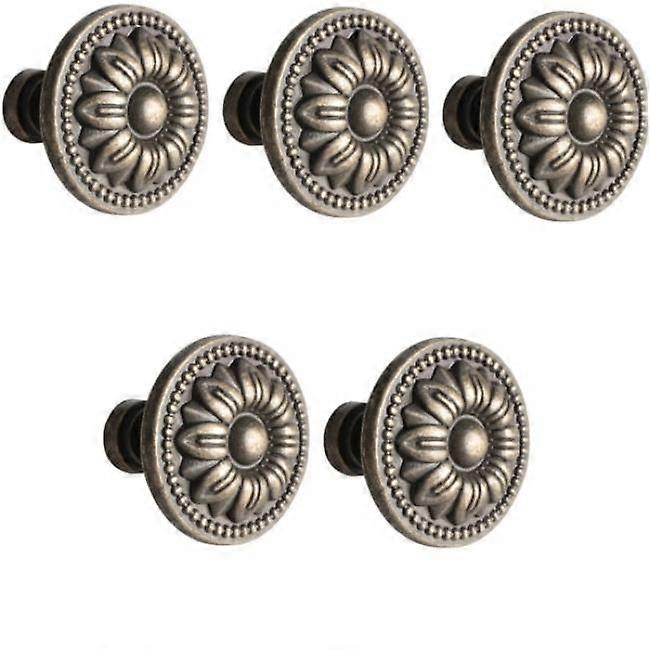 Cabinet handles drawer handles with screws 5 pcs Bronze Bronze