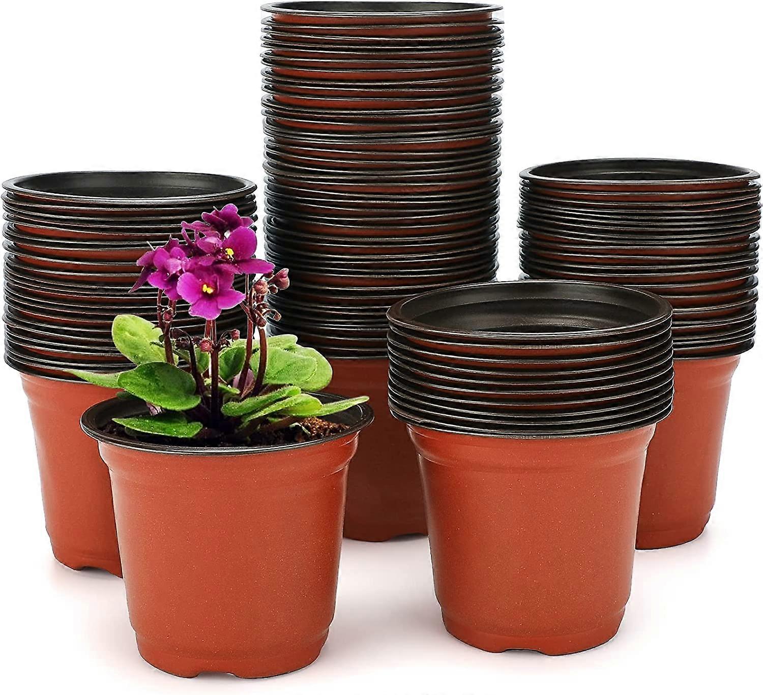 100 stuks container 10 cm (diameter) zachte plastic zaaipot zaailingpot zaailingpot