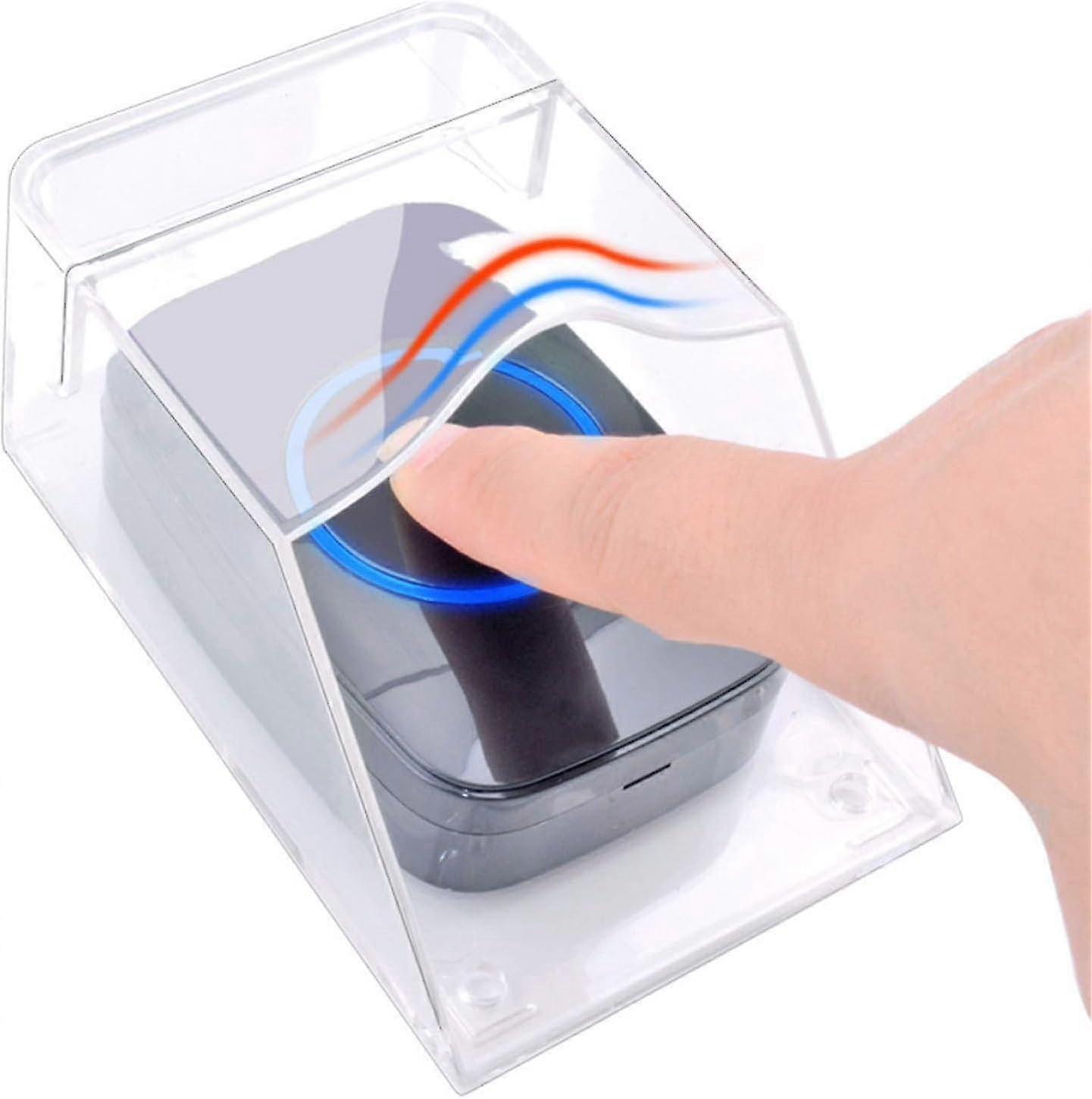 屋外ドアベル用透明保護カバー、防水、ワイヤレス、ウォールマウント - 11 x 6 x 5 cm