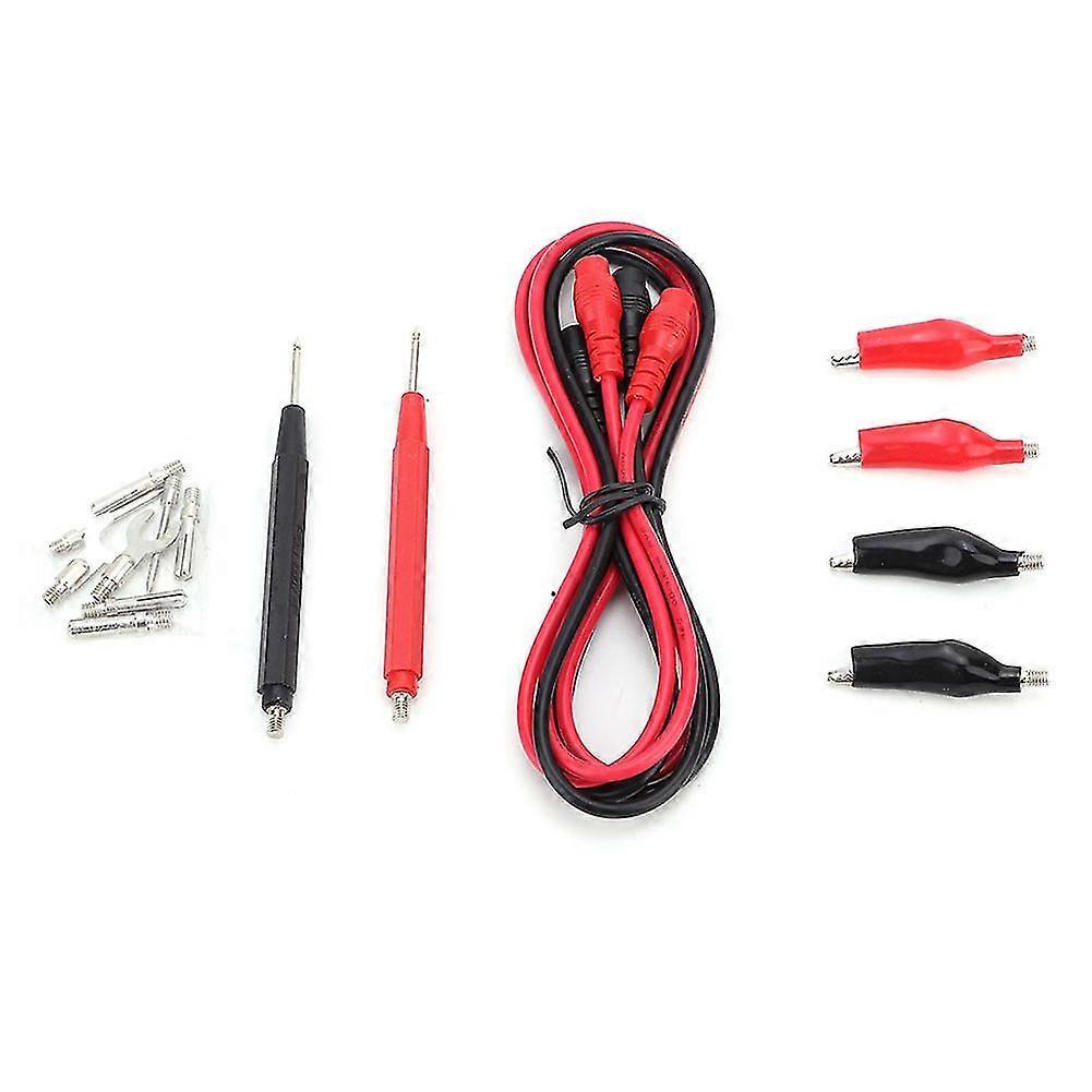 Digital Multimeter Test Lead Probe Wire Pen Cable Aligator Clip Set Kit 6 in 1 Multifunction