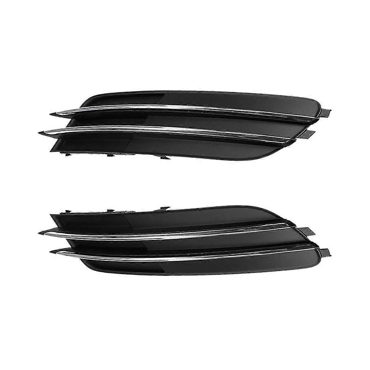 Automotive Chrome Fog Lamp Frame Front Bar Grille Fog Lamp Cover For A6l C7 4g0807681 4g0807682
