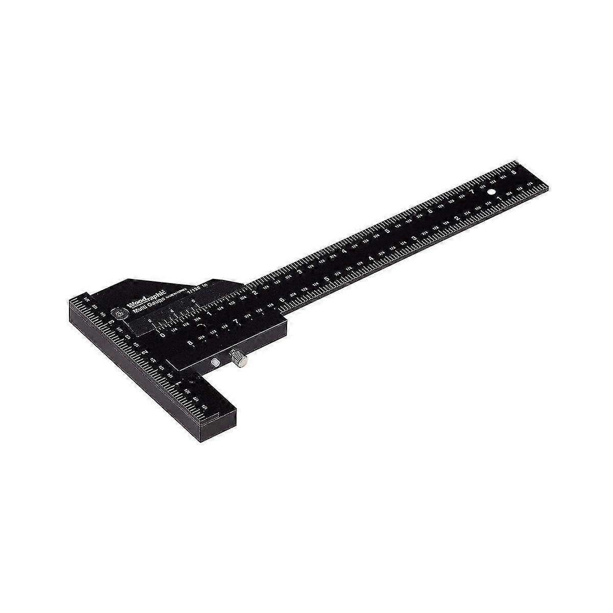 Woodworking Multifunctional Scribing Ruler T-ruler 280mm Measuring Ruler Scribing Tool