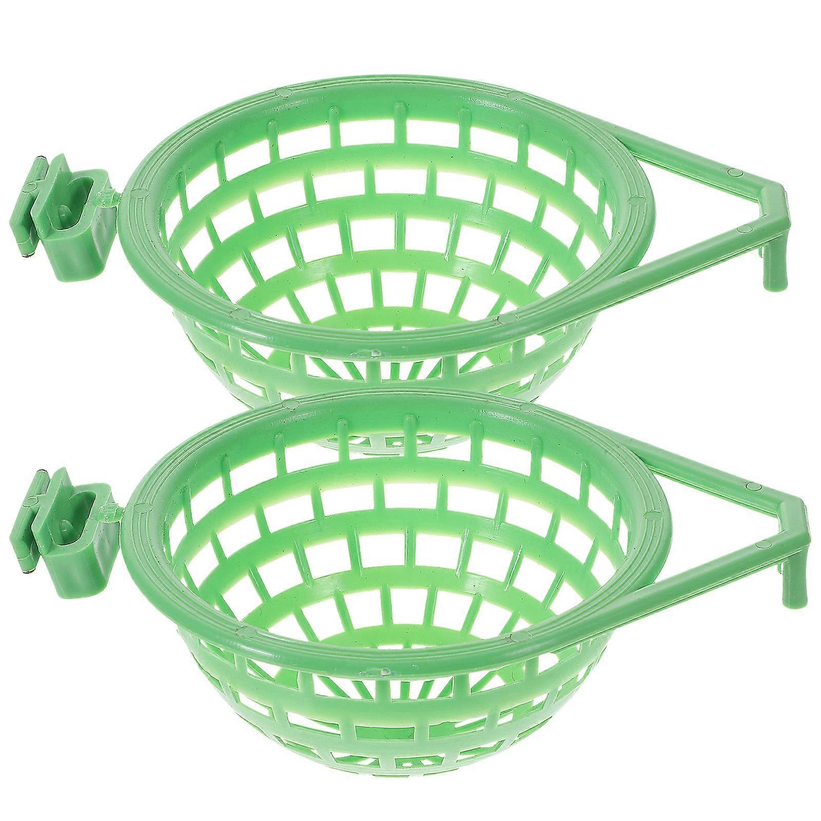 2 Pcs Practical Bird's Nest Basin Plastic Bird's Nest Sealed Storage Holder